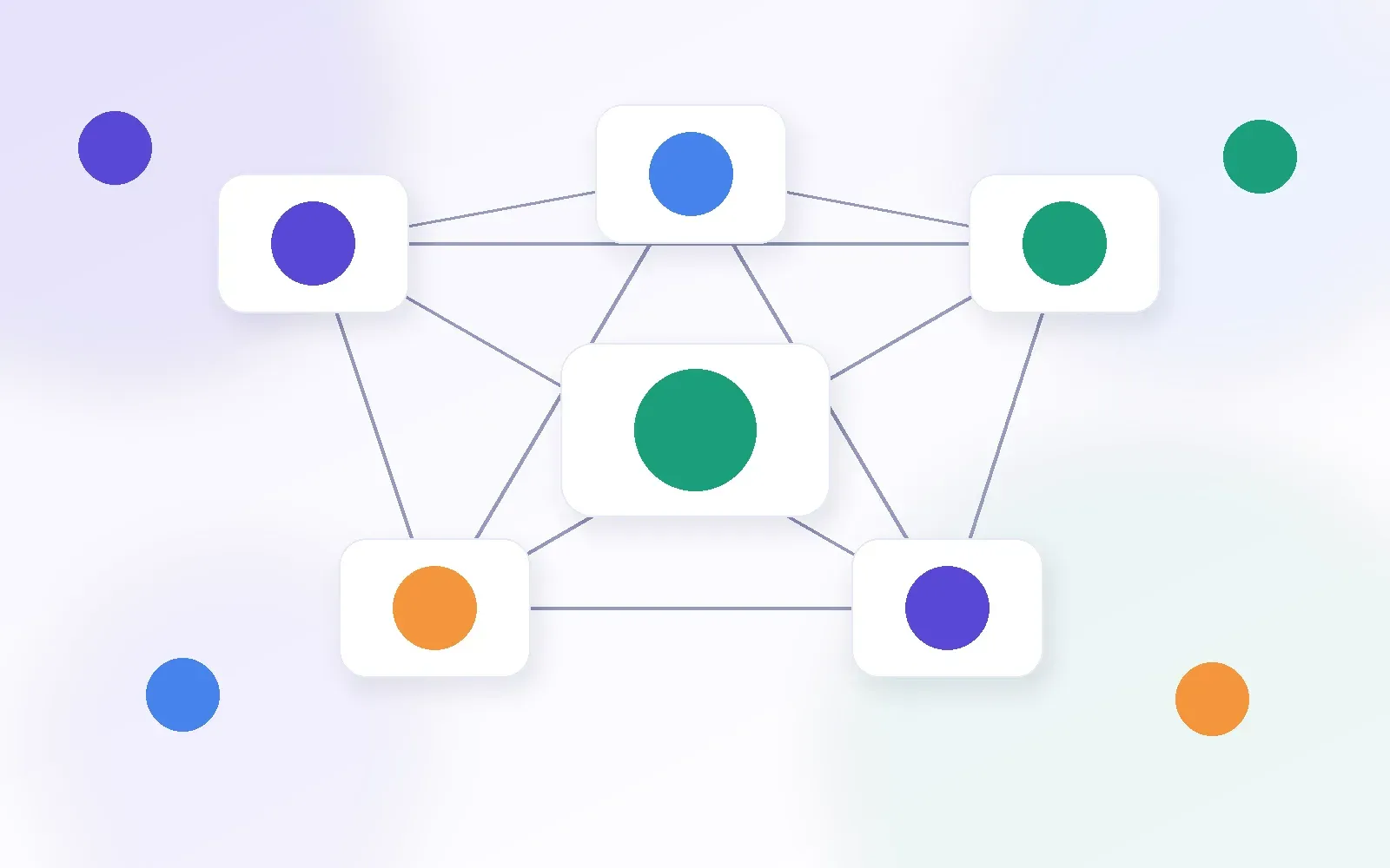 Clean SaaS illustration of POS, e-commerce and mobile loyalty channel sync