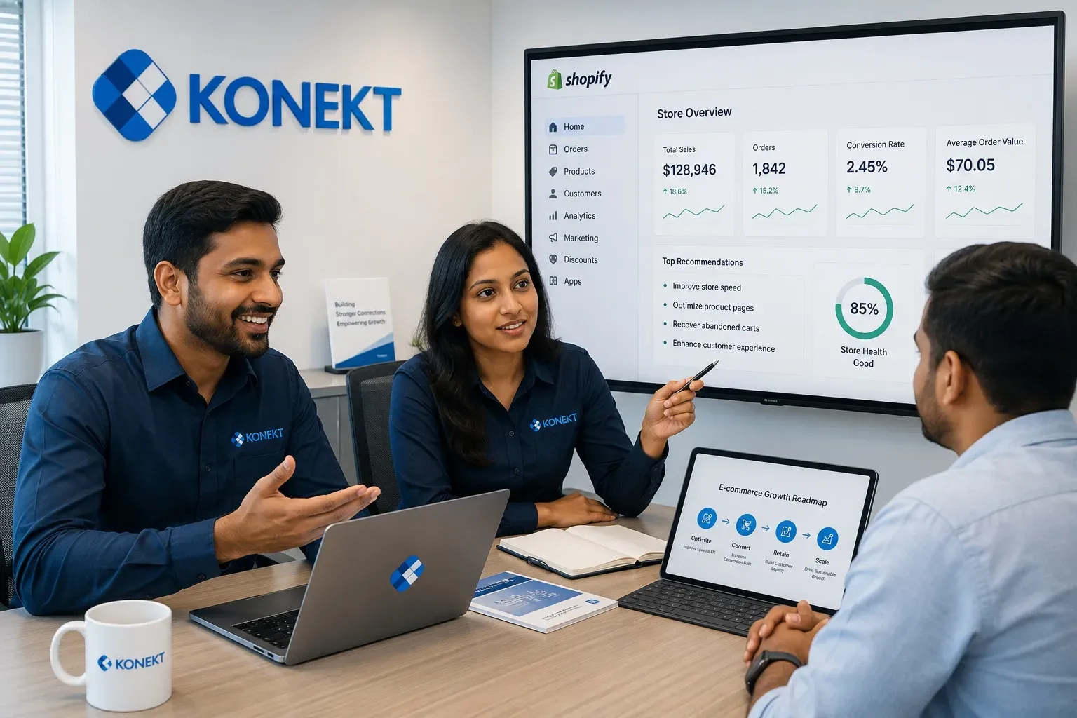 Konekt Shopify consultation and maintenance planning session